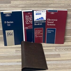 Ford f series truck Dark Brown Leather passport wallet Organizer